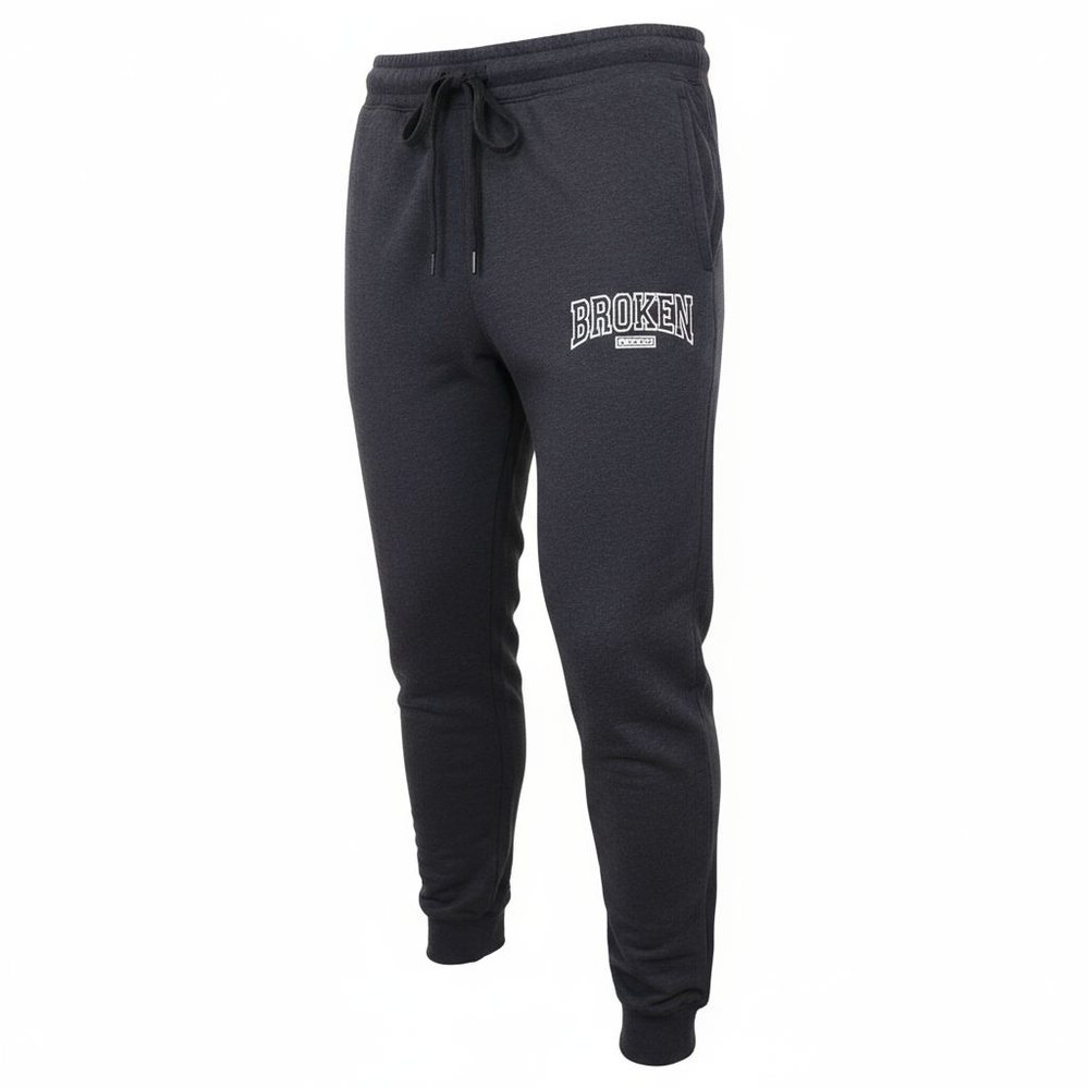Mens Broken Promises Black Jogger Sweatpants with pockets Size XL BNWOT